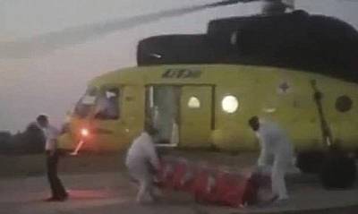В ХМАО жители поселка прогнали санитарный вертолет, прилетевший за ковидным пациентом - og.ru - округ Югра - район Ханты-Мансийский