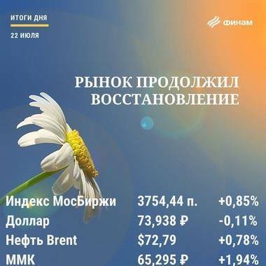 Итоги четверга, 22 июля: Российский рынок продолжит рост в пятницу - smartmoney.one