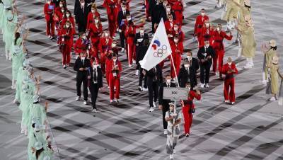 Софья ВЕЛИКАЯ (Великая) - Максим Михайлов - Российские спортсмены вышли на церемонию открытия Олимпиады-2020 в Токио - dp.ru - Токио