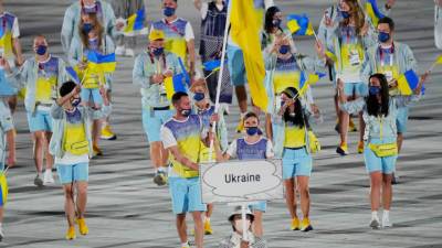 Показ выхода украинской сборной прервали из-за коммерческих обязательств - vesti.ru - Украина - Токио
