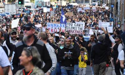 В Австралии прошли акции протеста против карантинных ограничений - capital.ua - Украина - Австралия