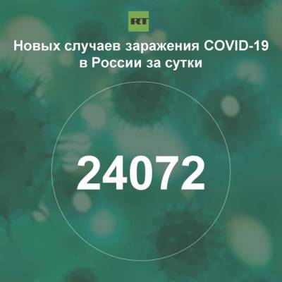 За сутки в России выявили 24 072 случая инфицирования коронавирусом - rf-smi.ru - Россия
