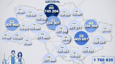 Карта вакцинации: ситуация в областях Украины на 27 июля - ru.slovoidilo.ua - Украина