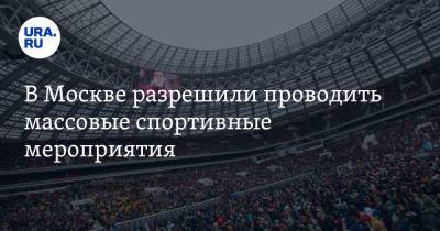 Владимир Андреев - В Москве разрешили проводить массовые спортивные мероприятия - ura.news - Москва - Пресс-Служба