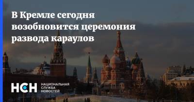 В Кремле сегодня возобновится церемония развода караулов - nsn.fm - Россия