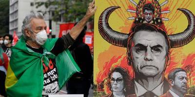 Демонстранты в Бразилии требуют отставки Болсонару - detaly.co.il - Бразилия