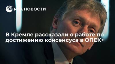 Дмитрий Песков - Песков заявил, что работа по достижению консенсуса в ОПЕК+ продолжается - smartmoney.one - Россия - Саудовская Аравия