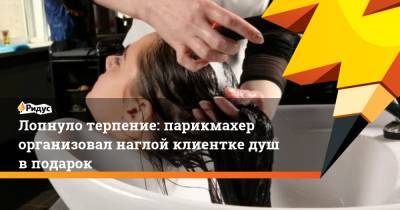 Лопнуло терпение: парикмахер организовал наглой клиентке душ в подарок - ridus.ru