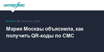 Мэрия Москвы объяснила, как получить QR-коды по CMC - interfax.ru - Москва