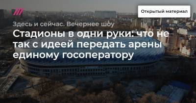 Стадионы в одни руки: что не так с идеей передать арены единому госоператору - tvrain.ru - Россия