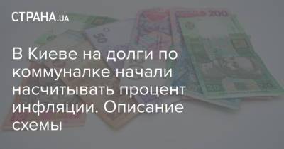 В Киеве на долги по коммуналке начали насчитывать процент инфляции. Описание схемы - strana.ua - Украина - Киев