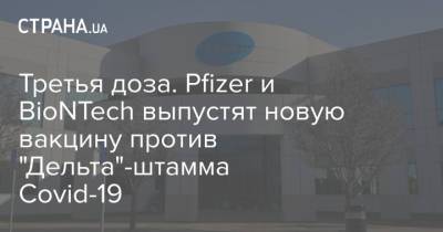 Третья доза. Pfizer и BioNTech выпустят новую вакцину против "Дельта"-штамма Covid-19 - strana.ua - Украина - Израиль