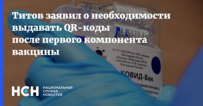 Борис Титов - Титов заявил о необходимости выдавать QR-коды после первого компонента вакцины - nsn.fm