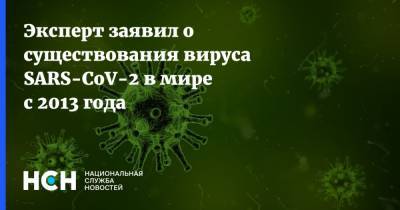 Дидье Питт - Эксперт заявил о существования вируса SARS-CoV-2 в мире с 2013 года - nsn.fm
