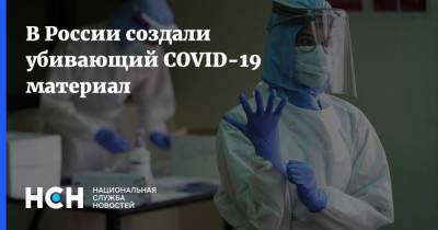 В России создали убивающий COVID-19 материал - nsn.fm - Россия