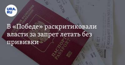 Андрей Калмыков - В «Победе» раскритиковали власти за запрет летать без прививки - ura.news