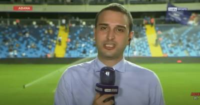 Футбольного журналиста облили водой в прямом эфире (видео) - focus.ua - Турция - Украина