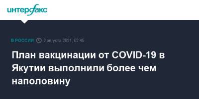 Айсен Николаев - План вакцинации от COVID-19 в Якутии выполнили более чем наполовину - interfax.ru - Москва - республика Саха
