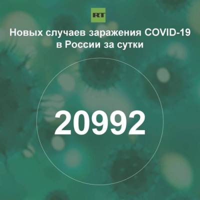 За сутки в России выявили 20 992 случая инфицирования коронавирусом - rf-smi.ru - Россия
