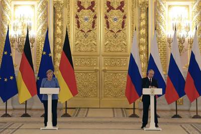 Владимир Путин - Ангела Меркель - Путин и Меркель обсудили «Северный поток-2» и Украину - lenta.ru - Россия - Украина - Германия