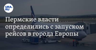 Пермские власти определились с запуском рейсов в города Европы - ura.news - Пермь - Прага - Пресс-Служба
