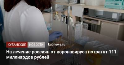 На лечение россиян от коронавируса потратят 111 миллиардов рублей - kubnews.ru - Россия