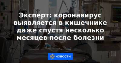 Эксперт: коронавирус выявляется в кишечнике даже спустя несколько месяцев после болезни - news.mail.ru - Россия