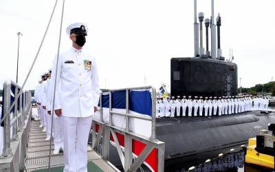 Американский флот празднует ввод в строй первой субмарины проекта «Вирджиния» модификации Block IV - topwar.ru - Сша