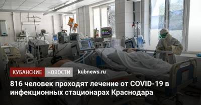 Светлана Харламова - 816 человек проходят лечение от COVID-19 в инфекционных стационарах Краснодара - kubnews.ru - Краснодарский край - Краснодар