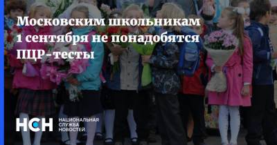 Анастасий Раков - Московским школьникам 1 сентября не понадобятся ПЦР-тесты - nsn.fm - Москва