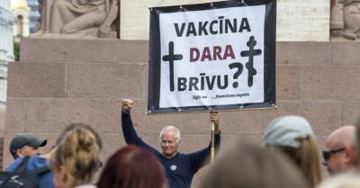 Алдис Гобземс - Гобземса оштрафовали на 350 евро за несанкционированную акцию протеста против "принудительной вакцинации" - rus.delfi.lv - Латвия