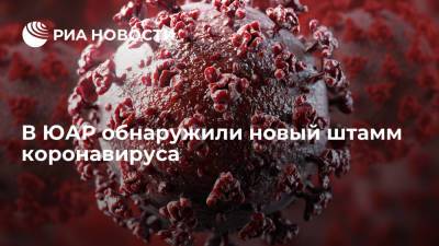 Ученые в ЮАР обнаружили штамм коронавируса с высокой скоростью распространения - ria.ru - Москва - Юар