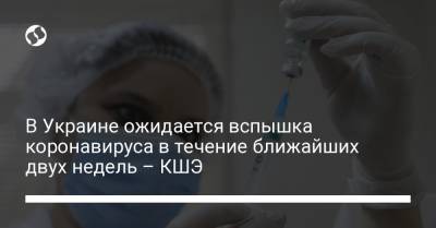 В Украине ожидается вспышка коронавируса в течение ближайших двух недель – КШЭ - liga.net - Украина - Киев