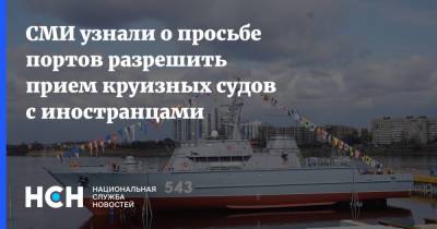 СМИ узнали о просьбе портов разрешить прием круизных судов с иностранцами - nsn.fm