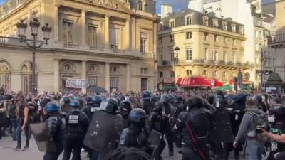Более 100 тысяч европейцев вышли на протесты против антиковидных мер - newdaynews.ru - Франция - Евросоюз - Брюссель