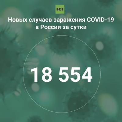 За сутки в России выявили 18 554 случая инфицирования коронавирусом - rf-smi.ru - Россия