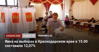 Явка на выборах в Краснодарском крае к 15.00 составила 12,07% - kubnews.ru - Краснодарский край