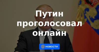 Путин проголосовал онлайн - news.mail.ru