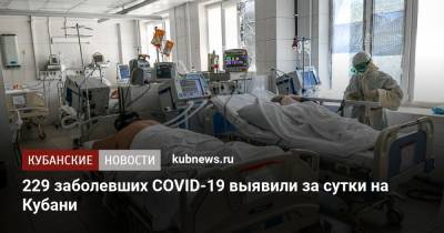 229 заболевших COVID-19 выявили за сутки на Кубани - kubnews.ru - Краснодарский край - Сочи - Краснодар