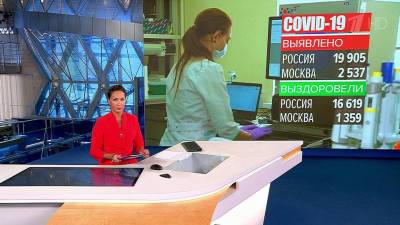 В России за сутки выявили 19 905 новых случаев коронавируса - 1tv.ru - Россия - Москва