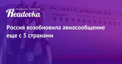 Россия возобновила авиасообщение еще с 5 странами - readovka.ru - Россия - Казахстан - Испания - Словакия - Кения - Венгрия - Катар - Ирак