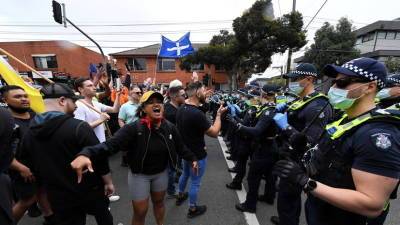 В Австралии на акции протеста против санитарных ограничений задержали более 260 человек - russian.rt.com - Австралия - Мельбурн