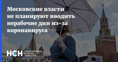 Московские власти не планируют вводить нерабочие дни из-за коронавируса - nsn.fm - Москва