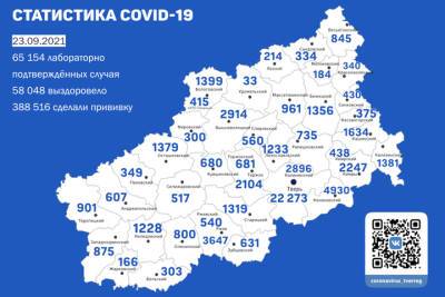 Обновлена карта распространения Covid-19 в Тверской области - tver.mk.ru - Тверская обл. - Тверь