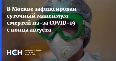 В Москве зафиксирован суточный максимум смертей из-за COVID-19 с конца августа - nsn.fm - Россия - Санкт-Петербург - Москва - Московская обл.