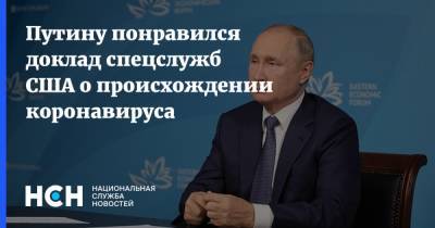 Владимир Путин - Путину понравился доклад спецслужб США о происхождении коронавируса - nsn.fm - Россия - Сша - Китай