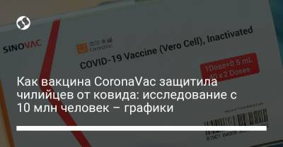 Как вакцина CoronaVac защитила чилийцев от ковида: исследование с 10 млн человек – графики - liga.net - Украина