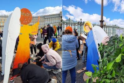 В центре Петербурга появились 12 ангелов науки - abnews.ru - Санкт-Петербург