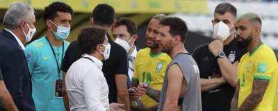 Матч отбора к ЧМ-2022 Бразилия – Аргентина официально приостановили из-за протокола по COVID-19 - runews24.ru - Бразилия - Аргентина