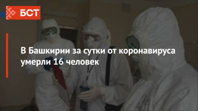 В Башкирии за сутки от коронавируса умерли 16 человек - bash.news - республика Башкирия